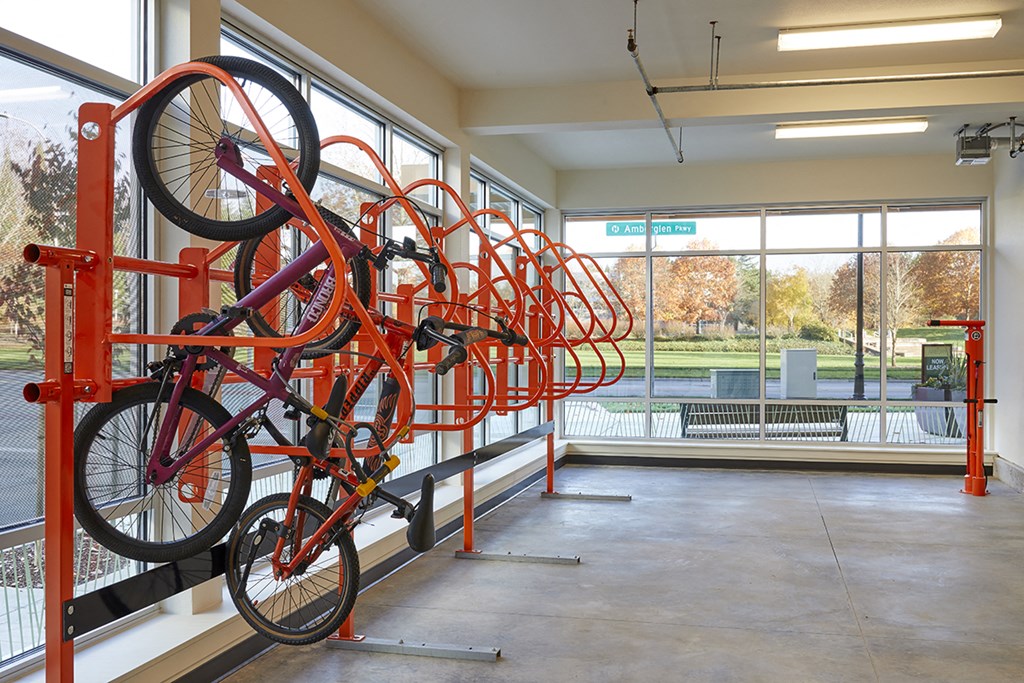 Bike Storage at Hillsboro Apartment Complex