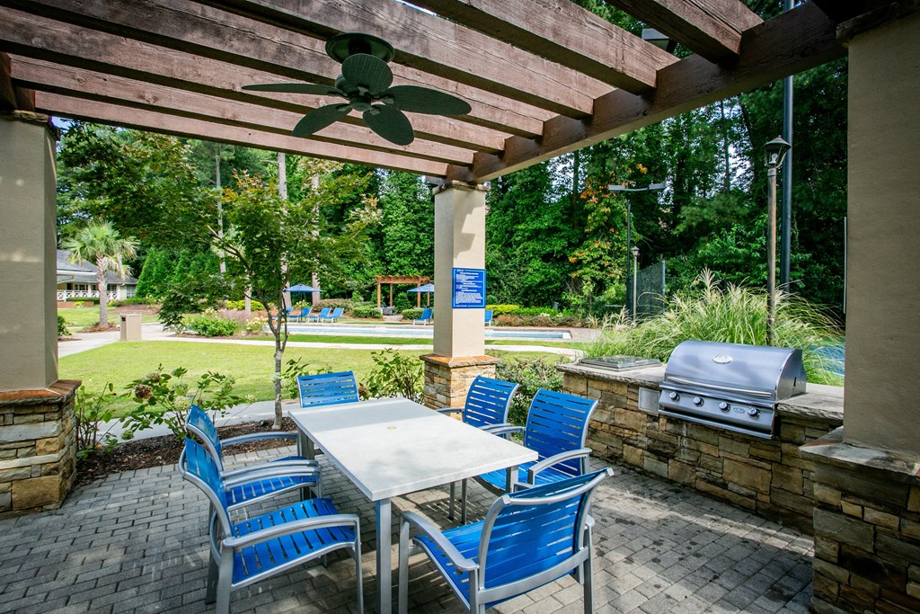 Outdoor Seating Area at Apartments on Delk Rd in Marietta GA