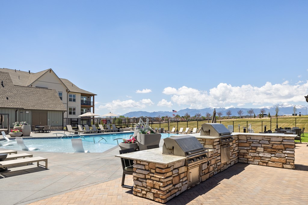 Outdoor BBQ at Colorado Springs Apartments for Rent