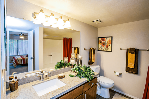 Full Bathroom with Roman Soaking Tubs at Scottsdale Hayden Apartments