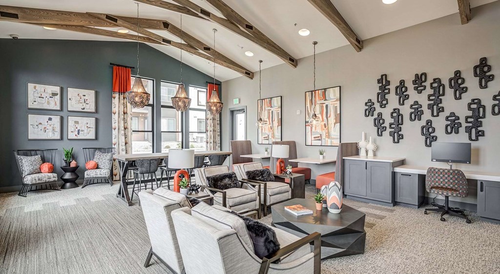 Clubhouse Lounge at View on Centennial in Colorado Springs