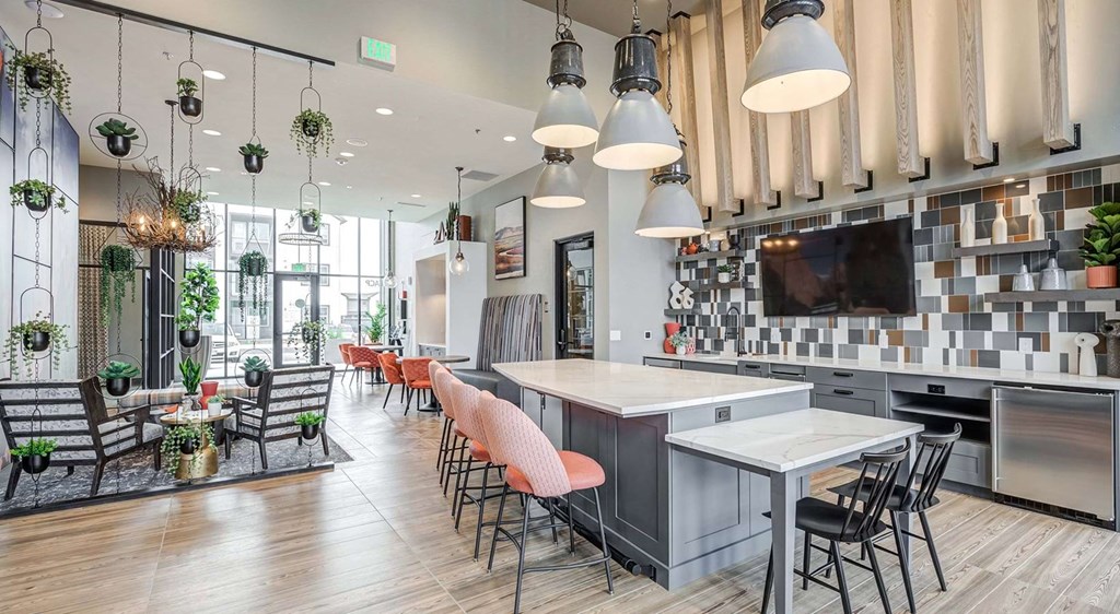 Colorado Springs Apartment Complex with Clubhouse Kitchen