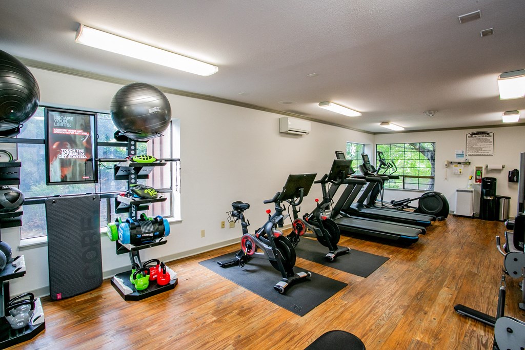 Gym with Free Weights at Apts in Renton