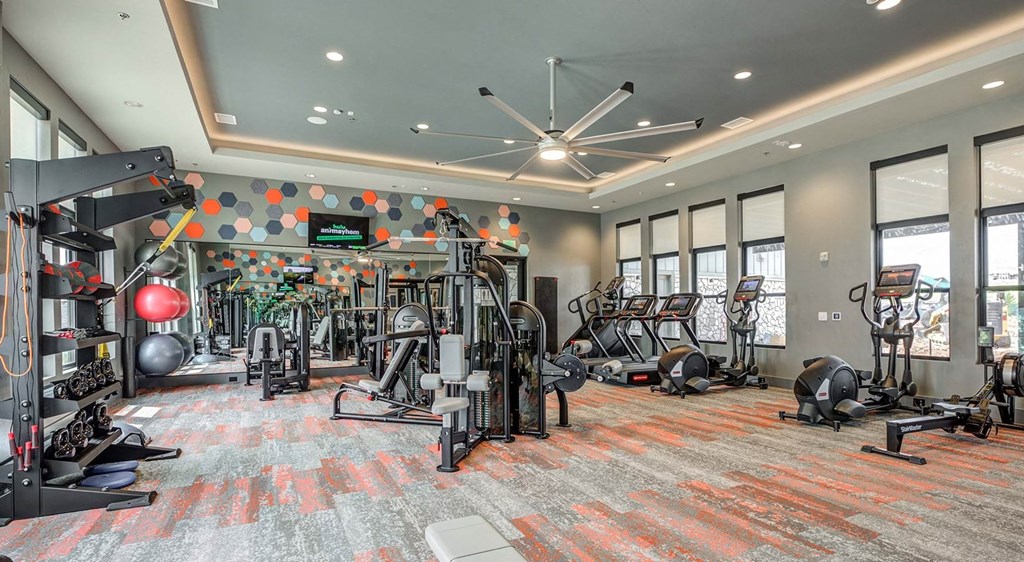 Full Gym at View on Centennial Apartment Homes