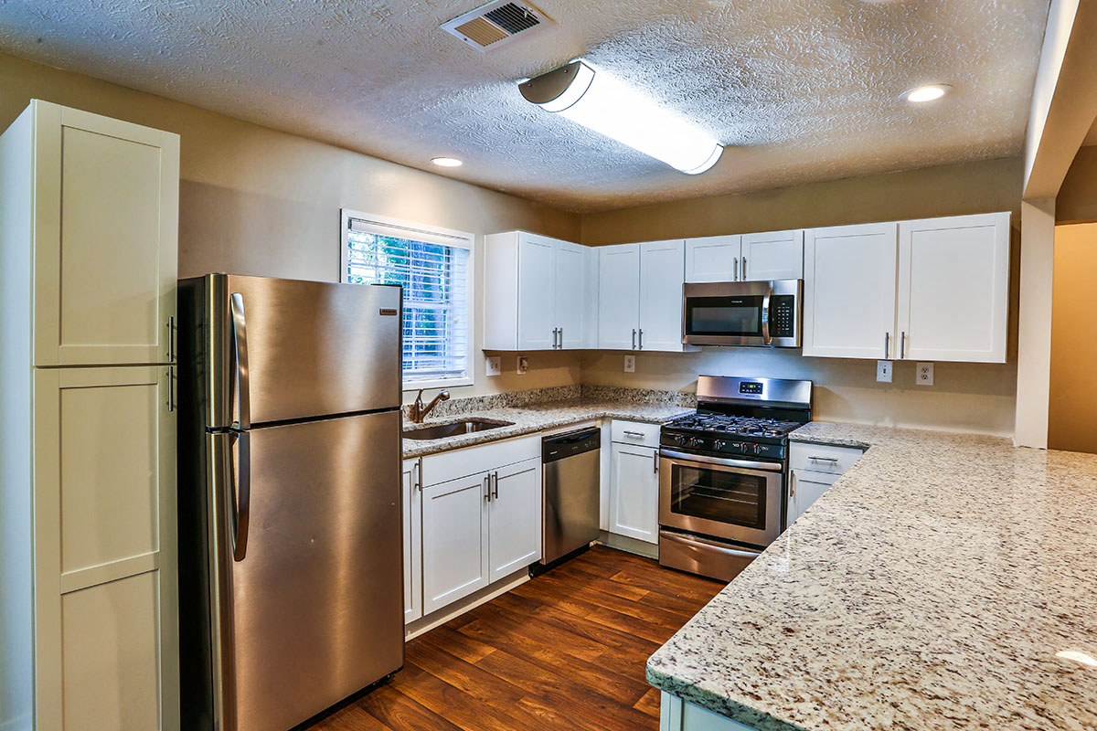 Kitchen with Stainless Steel Appliances at Apartments Near Dobbins AFB