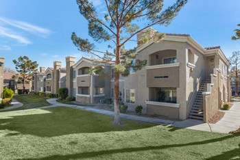 Grassy Landscaping in Front of Apartment Buildings Bathed in Nevada Sunshine - Photo Gallery 16