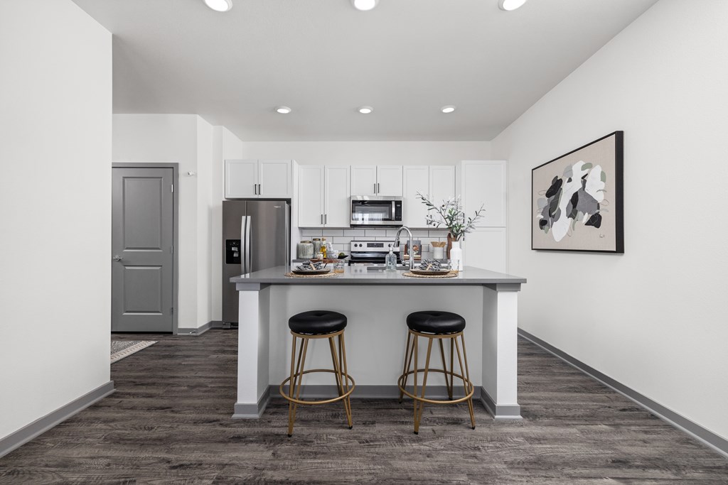 Kitchen Island at Colorado Springs Apartment for Rent