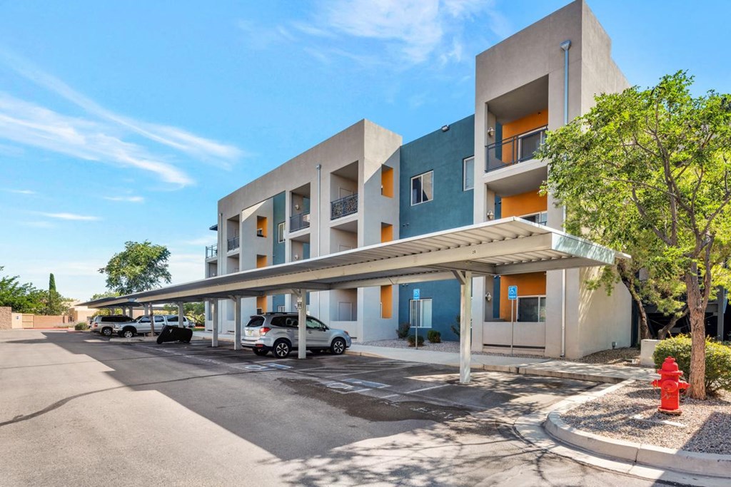 Ladera Vista Apartments Covered Parking Covered Parking Outside Colorful New Mexico Apartments