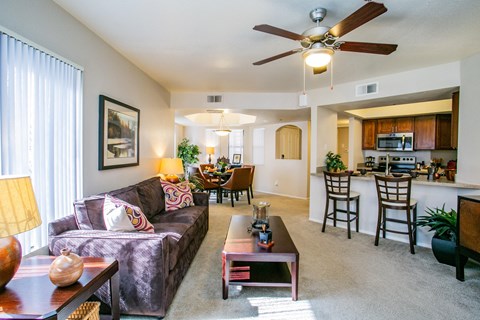 Spacious Livingroom at Apartments for Rent in Scottsdale 85251
