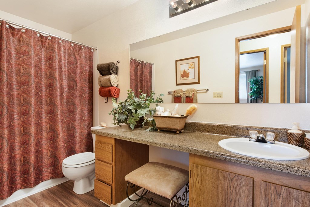 Full Bathroom at Apartments in Bremerton WA near Naval Base