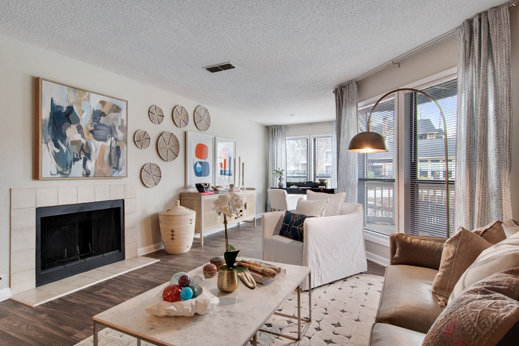 Faux Wood Flooring at Duluth Apartments Near Georgia Gwinnett College