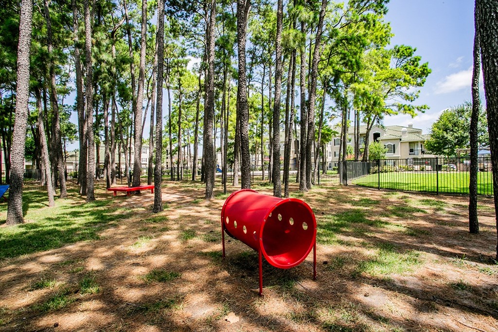 our apartments have a dog park with a playground