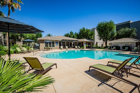 Resort-Style Swimming Pool at Apartments on Power Rd Mesa AZ