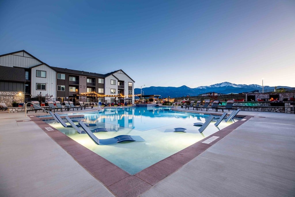 Resort Style Swimming Pool at Colorado Spring Apartments