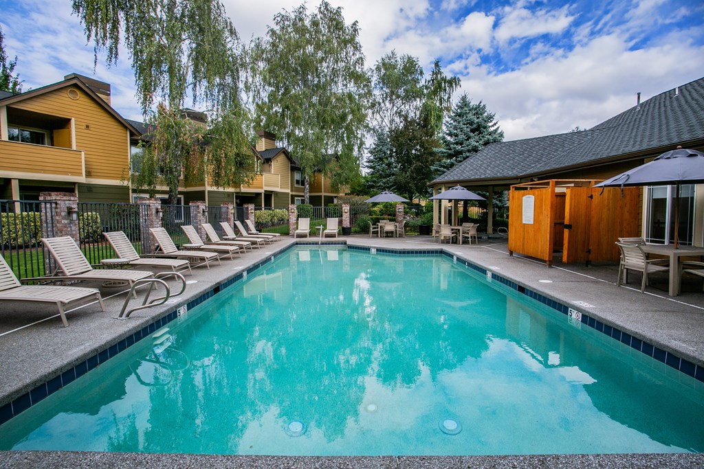 Two Seasonal Swimming Pools at Apartments Near Vancouver Mall