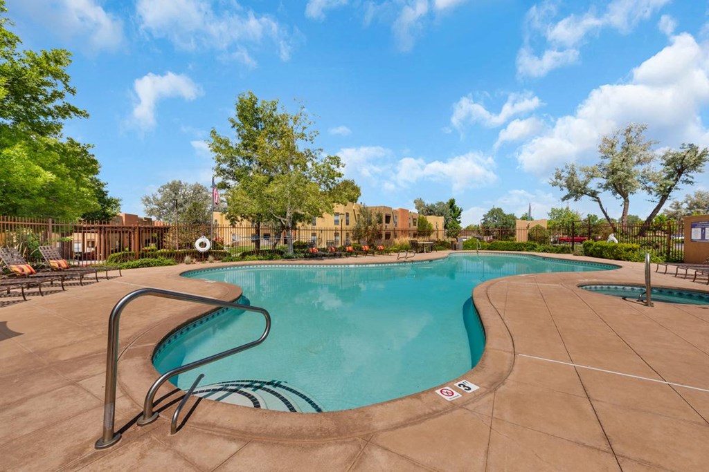 Rancho Carrera Apartments Swimming Pool Santa Fe Apartments on Airport Road with saltwater swimming pool