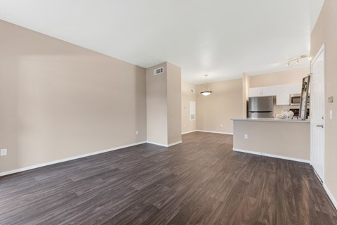 Vinyl wood floor apartment living room