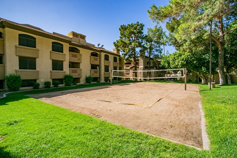 Sand Volleyball Court at South Scottsdale Apartments for Rent