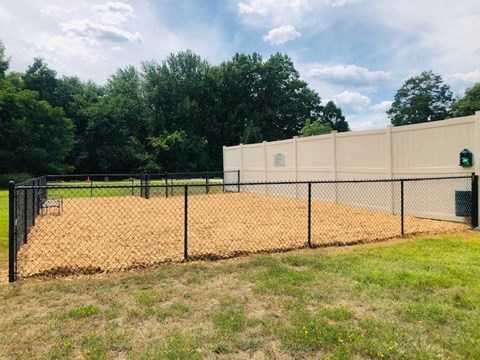 A chain-link fence with a chain link top and a chain link bottom.