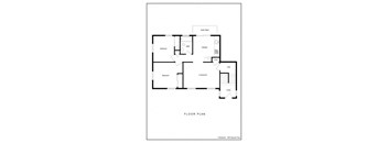 A black and white floor plan of a two bedroom apartment.