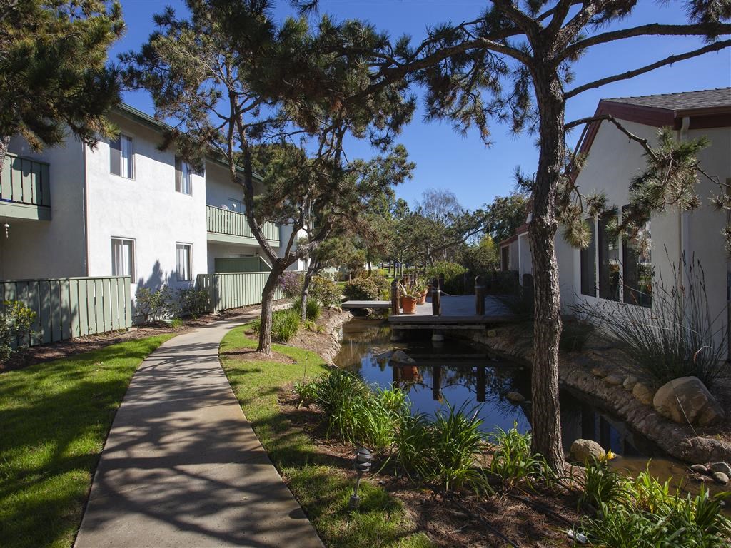 Courtyard Garden, at Pacific Oaks Apartments, Towbes, Goleta, 93117