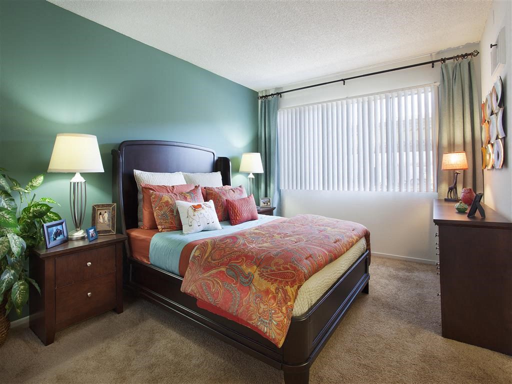 1 BR Apartments in Goleta CA - Pacific Oaks - Bedroom with Plush Carpeting