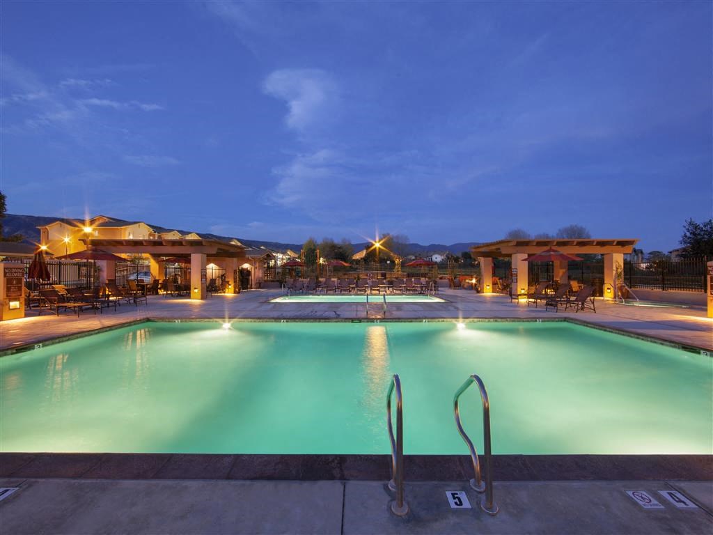 Pool Side Relaxing Area, at Willow Springs, Goleta California