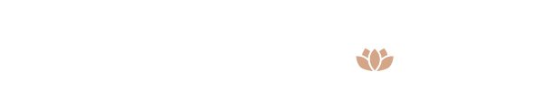 A brown lotus flower icon is centered on a white background.