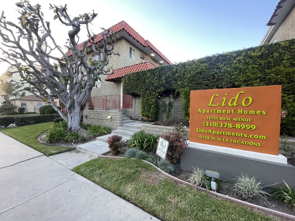 Property Signage  at Lido Apartments - 10535 Rose Ave, California, 90034