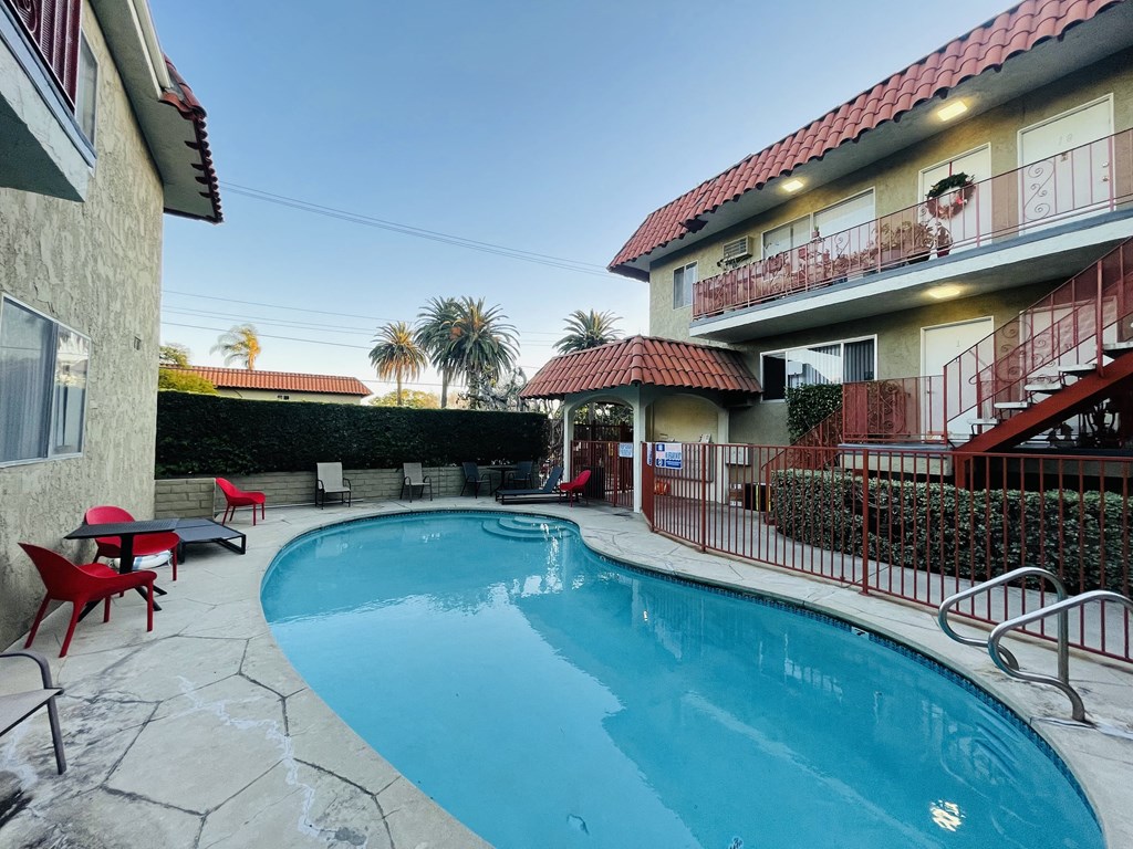 Sparkling Pool  at Lido Apartments - 10535 Rose Ave, Los Angeles, CA