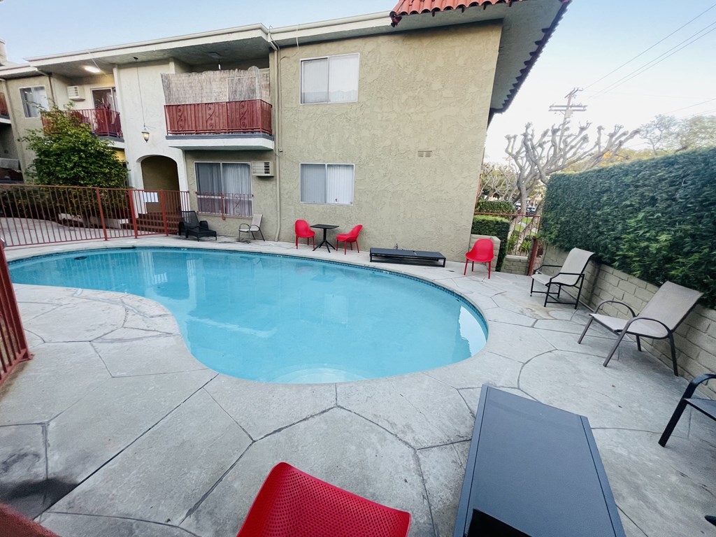 Pool View  at Lido Apartments - 10535 Rose Ave, Los Angeles, 90034