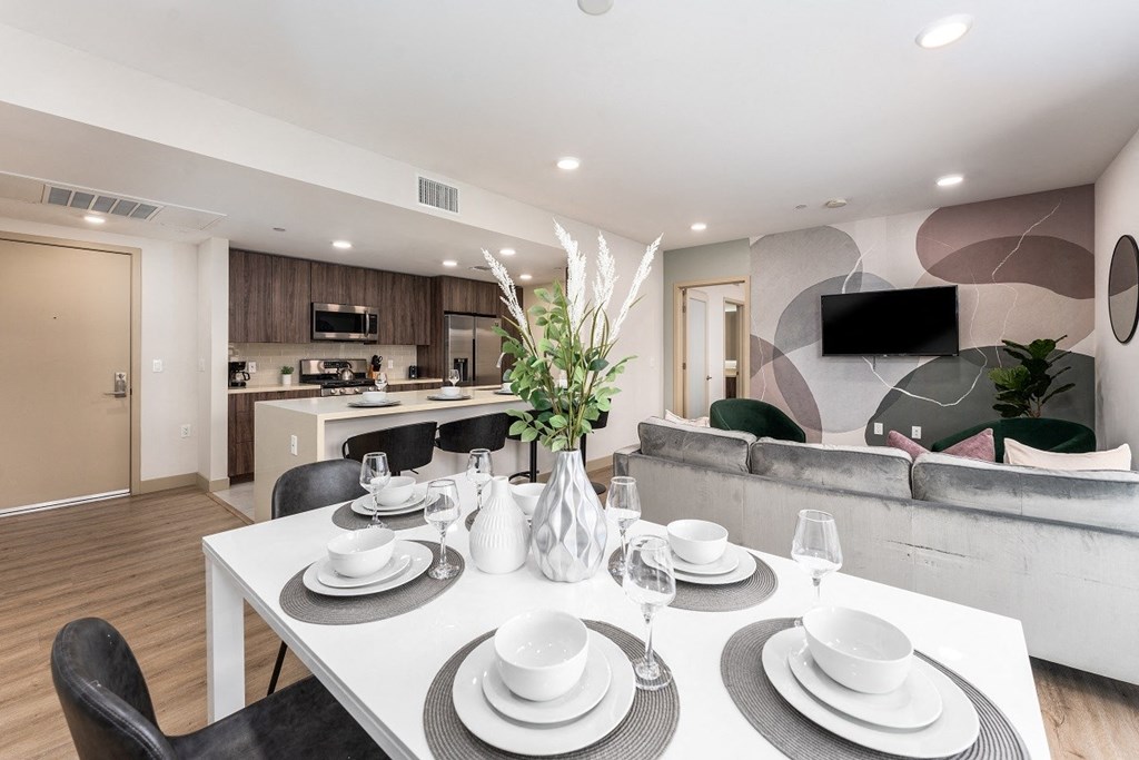 Dining Room at Lido Apartments - 1532 Brockton Ave, California, 90025