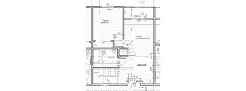 A floor plan of a house with a master bedroom, a private recreation room, and a 2-hour rated bath.