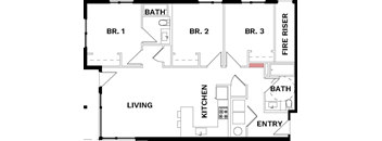 a floor plan of a house at Lido Apartment Homes @ Hailey, ID, Hailey, 83333