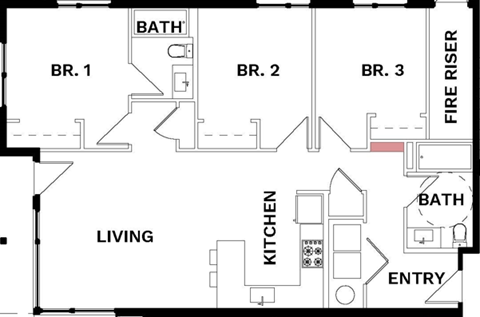 a floor plan of a house at Lido Apartment Homes @ Hailey, ID, Hailey, 83333