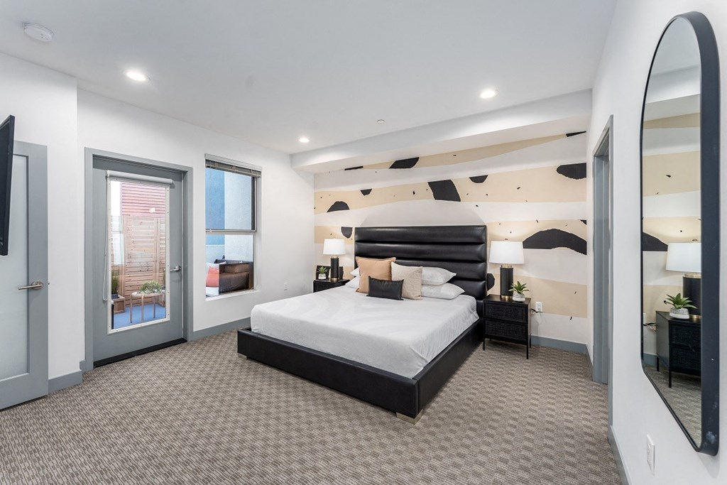 Large Bedroom at Lido Apartments - 4025 Grandview, Culver City