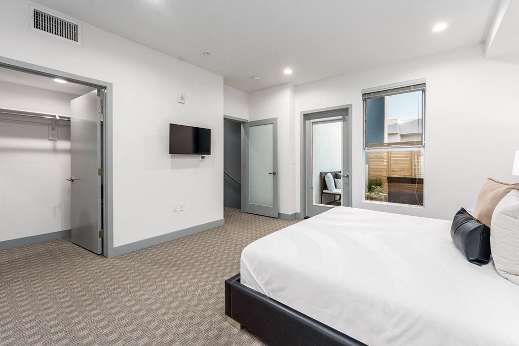 Bedroom With Closet at Lido Apartments - 4025 Grandview, Culver City