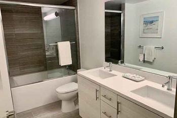Bathroom With Bathtub at Lido Apartments - 4025 Grandview, Culver City, CA