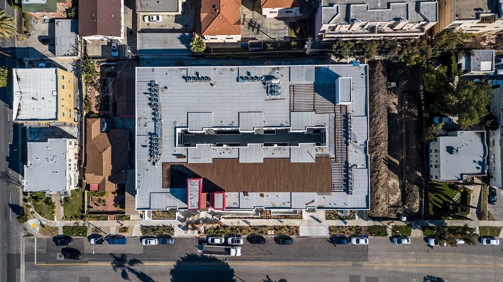 Drone View  at Lido Apartments - 4847 Oakwood, California