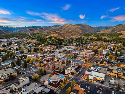 Drone View Of Community at The Woods at Copper Ranch, Hailey, Idaho
