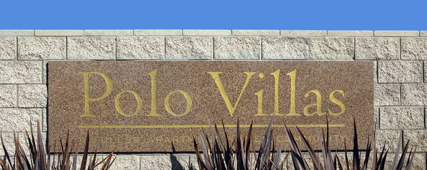 Polo Villas Entry Sign Apartments Bakersfield - Photo Gallery 1