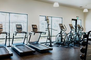 Treadmills and Ellipticals at Park West at Stockdale River Ranch, Bakersfield, California