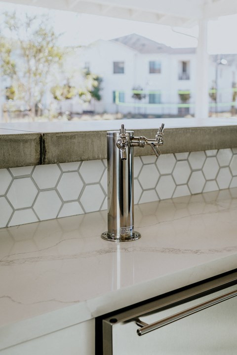 Beer Tap in Clubhouse at Park West at Stockdale River Ranch, California