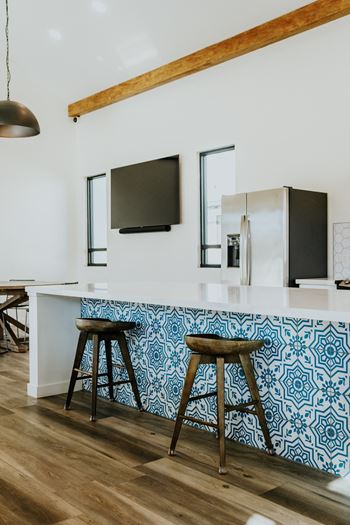 Clubhouse Kitchen at Park West at Stockdale River Ranch, California