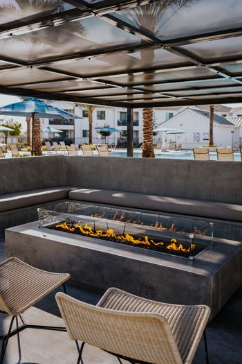 Outdoor Firepit at Park West at Stockdale River Ranch, California