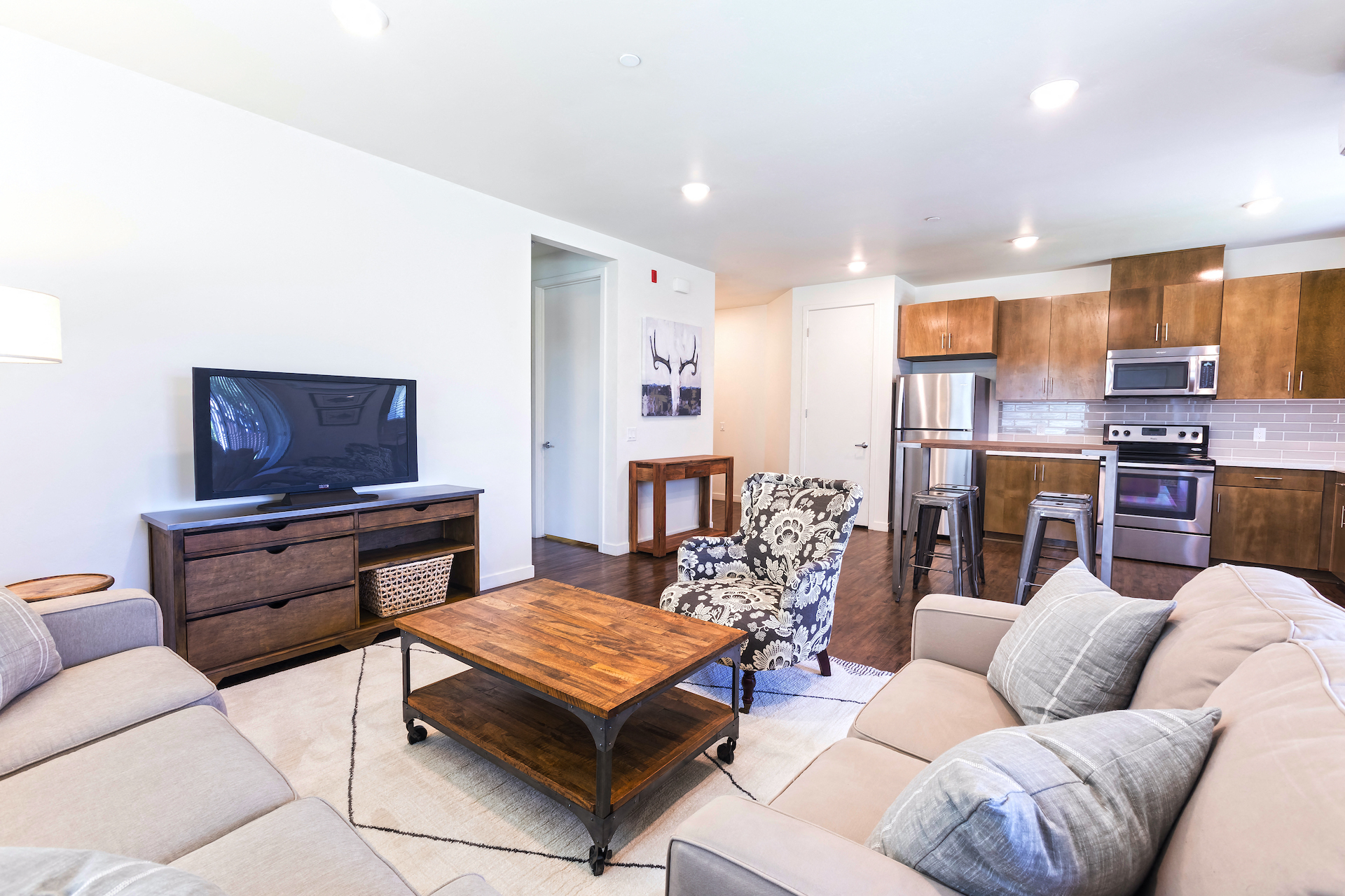 One Bedroom Living Room  at Park Square at Seven Oaks, California