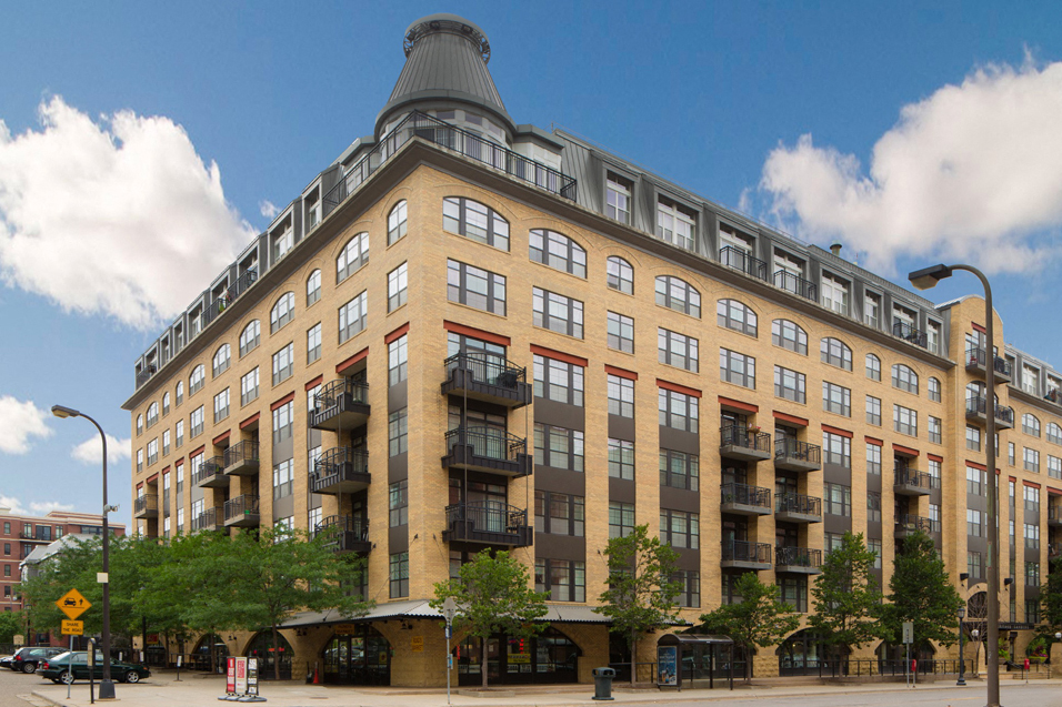 exterior of apartment building