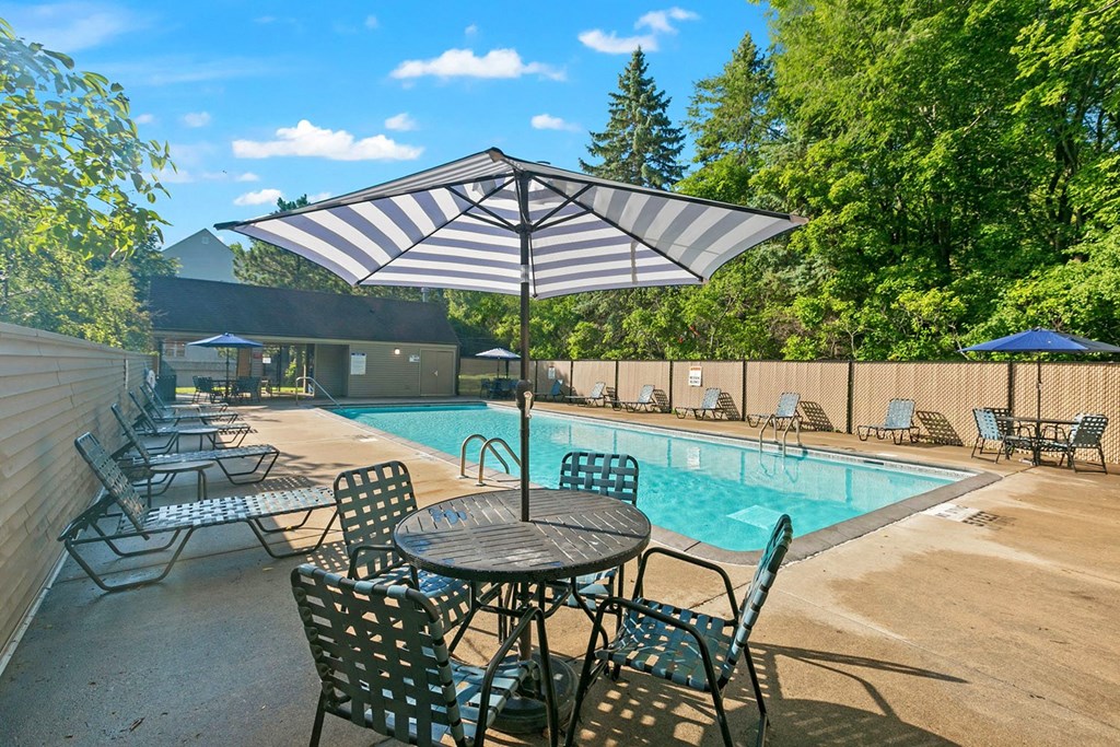 our apartments showcase an unique swimming pool