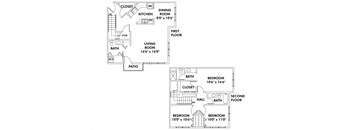 E1 - 3 Bedroom Townhome