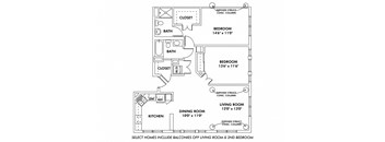 T - 2 Bedroom Apartment
